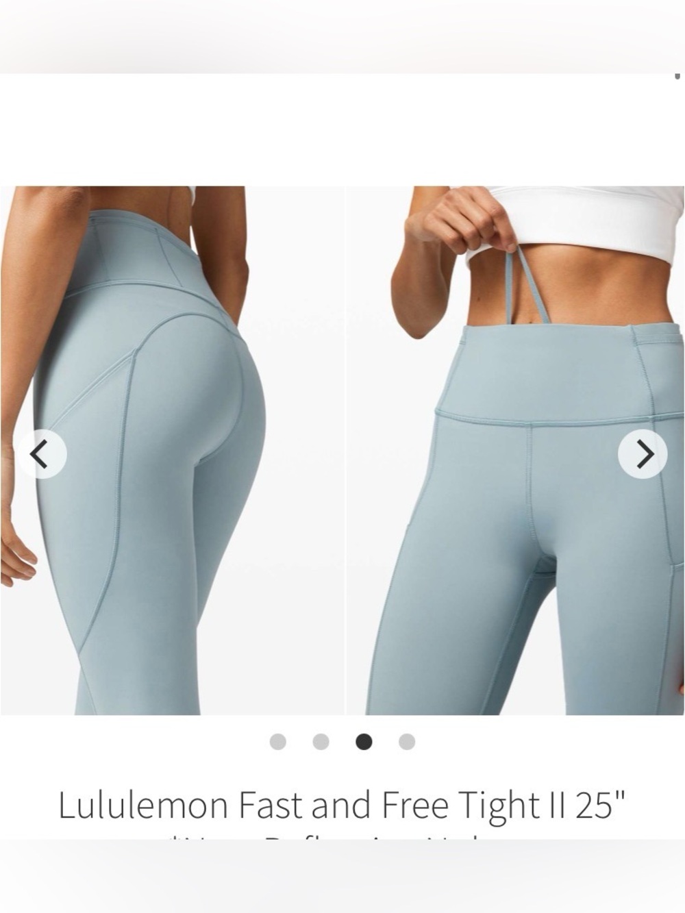 lululemon athletica Fast and Free Tight II 19”- Light Blue